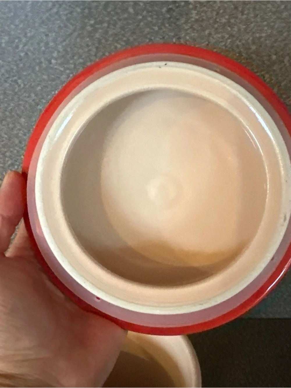 Le Creuset Red Cerise Enamel Stoneware Canister with Lid